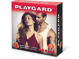 Playgard More Play Superdotted Condoms Strawberry Flavored